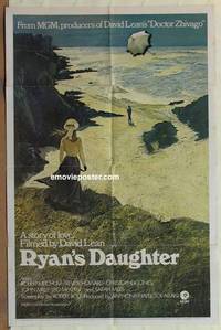 g814 RYAN'S DAUGHTER one-sheet movie poster '70 David Lean, pre-Awards!