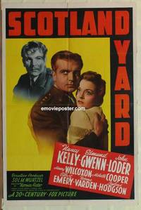 g839 SCOTLAND YARD one-sheet movie poster '41 Nancy Kelly, Edmund Gwenn