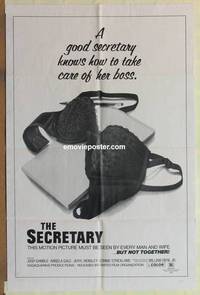 g848 SECRETARY one-sheet movie poster '71 she takes care of the boss!