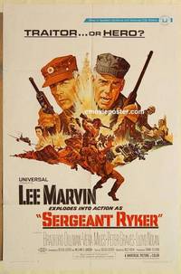 g854 SERGEANT RYKER one-sheet movie poster '68 Lee Marvin, Vera Miles