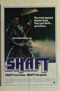g864 SHAFT one-sheet movie poster '71 Richard Roundtree classic!