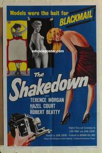 g866 SHAKEDOWN one-sheet movie poster '60 models were blackmail bait!
