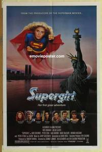 g989 SUPERGIRL one-sheet movie poster '84 Helen Slater