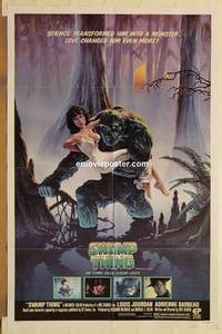 g997 SWAMP THING one-sheet movie poster '82 Wes Craven, Adrienne Barbeau