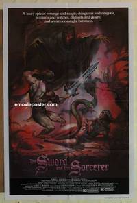 h010 SWORD & THE SORCERER style B one-sheet movie poster '82 fantasy art!