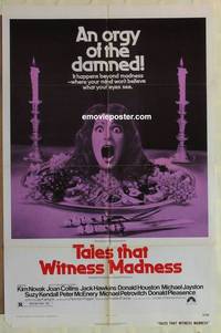 h016 TALES THAT WITNESS MADNESS one-sheet movie poster '73 Kim Novak