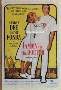 h019 TAMMY & THE DOCTOR one-sheet movie poster '63 Sandra Dee, Fonda