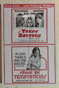 h030 TEENY BOPPERS/SCHOOL GIRL TEMPTATIONS one-sheet movie poster '76 sex!