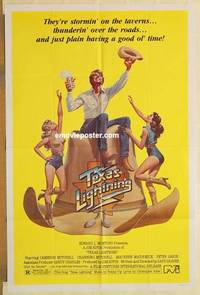 h054 TEXAS LIGHTNING one-sheet movie poster '81 Cameron Mitchell