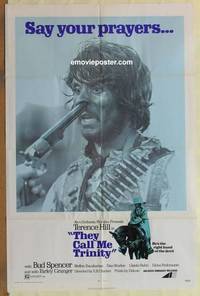 h069 THEY CALL ME TRINITY one-sheet movie poster '71 Terence Hill