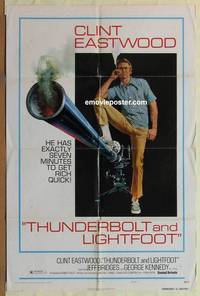 h087 THUNDERBOLT & LIGHTFOOT style C one-sheet movie poster '74 Eastwood