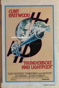 h088 THUNDERBOLT & LIGHTFOOT style D one-sheet movie poster '74 Eastwood