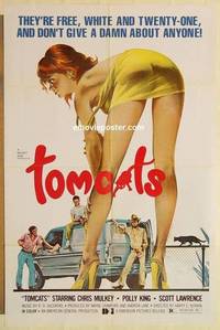h107 TOMCATS one-sheet movie poster '77 classic super sexy image!