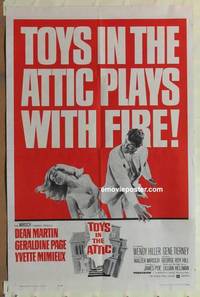 h120 TOYS IN THE ATTIC one-sheet movie poster '63 Dean Martin, Mimieux