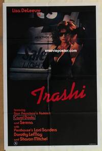 h127 TRASHI one-sheet movie poster '81 trashy Lisa DeLeeuw!