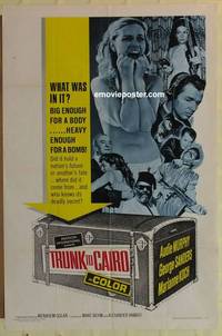 h131 TRUNK TO CAIRO one-sheet movie poster '66 Audie Murphy, Sanders