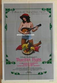 h136 TWELFTH NIGHT one-sheet movie poster '81 Shakespearean sexploits!