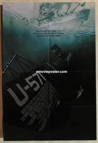 h145 U-571 DS one-sheet movie poster '00 McConaughey, cool submarine!