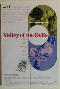 h169 VALLEY OF THE DOLLS one-sheet movie poster '67 sexy Sharon Tate!