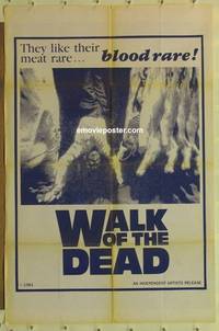 h178 VENGEANCE OF THE ZOMBIES one-sheet movie poster 1981 Walk of the Dead!