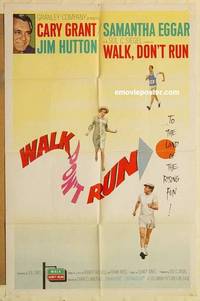 h203 WALK DON'T RUN one-sheet movie poster '66 Cary Grant, Samantha Eggar