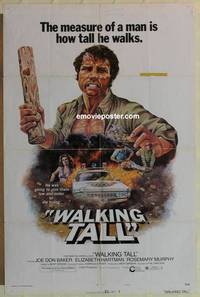 h206 WALKING TALL style A one-sheet movie poster '73 Joe Don Baker