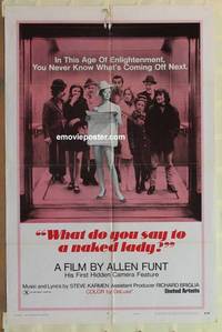 h225 WHAT DO YOU SAY TO A NAKED LADY one-sheet movie poster '70 Roundtree