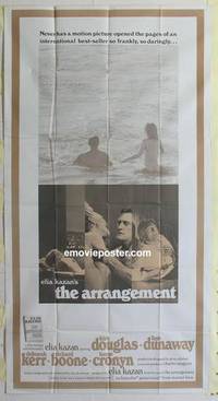 k168 ARRANGEMENT int'l three-sheet movie poster '69 Kirk Douglas, Faye Dunaway