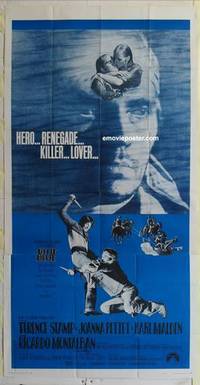 k202 BLUE three-sheet movie poster '68 Terence Stamp western!