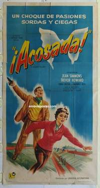 k252 CLOUDED YELLOW Spanish/US three-sheet movie poster '51 Howard, Simmons