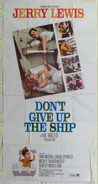 k281 DON'T GIVE UP THE SHIP three-sheet movie poster R63 Jerry Lewis