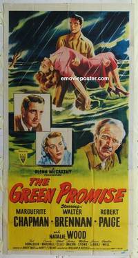 k338 GREEN PROMISE three-sheet movie poster '49 Marguerite Chapman, Brennan