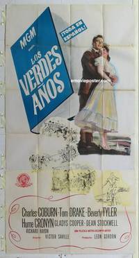 k339 GREEN YEARS Spanish/US three-sheet movie poster '46 Charles Coburn