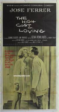 k354 HIGH COST OF LOVING three-sheet movie poster '58 Gena Rowlands, Ferrer