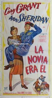 k369 I WAS A MALE WAR BRIDE Spanish/US three-sheet movie poster '49 Cary Grant