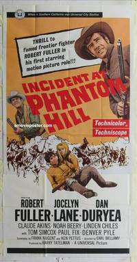 k373 INCIDENT AT PHANTOM HILL int'l three-sheet movie poster '65 Robert Fuller