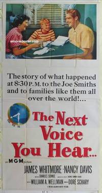 k455 NEXT VOICE YOU HEAR three-sheet movie poster '50 ...is God!