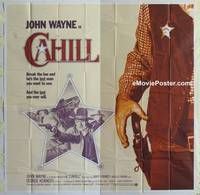 k028 CAHILL int'l six-sheet movie poster '73 classic Marshall John Wayne!