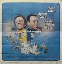 k052 FREEBIE & THE BEAN int'l six-sheet movie poster '74 Caan, Alan Arkin