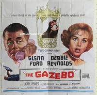 k053 GAZEBO six-sheet movie poster '60 Glenn Ford, Reynolds, Reiner