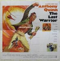 k050 FLAP int'l six-sheet movie poster '70 Anthony Quinn, The Last Warrior!