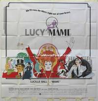 k070 MAME int'l six-sheet movie poster '74 Lucille Ball, cool Bob Peak art!