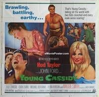 k101 YOUNG CASSIDY six-sheet movie poster '65 John Ford, Rod Taylor