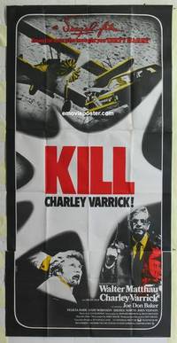 k239 CHARLEY VARRICK English three-sheet movie poster '73 Walter Matthau