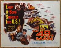 a012 49th MAN half-sheet movie poster '53 John Ireland, Richard Denning