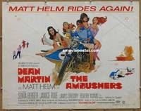 a029 AMBUSHERS half-sheet movie poster '67 Dean Martin as Matt Helm!