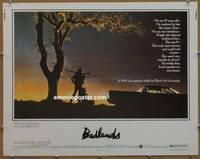 a054 BADLANDS half-sheet movie poster '74 Terrence Malick, Martin Sheen