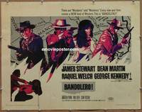 a059 BANDOLERO half-sheet movie poster '68 Raquel Welch, Martin