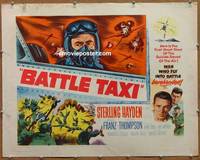 a068 BATTLE TAXI half-sheet movie poster '55 Sterling Hayden, Franz