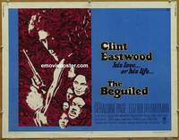 a074 BEGUILED half-sheet movie poster '71 Clint Eastwood, Geraldine Page